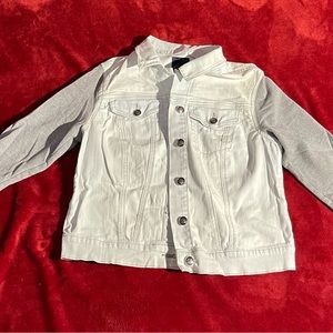 Jessica Simpson Denim Jacket w Jersey Sleeves
